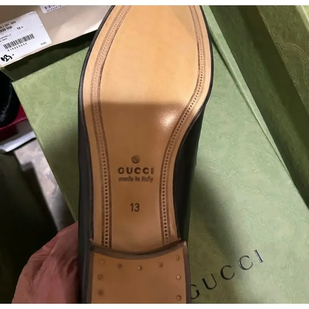 Men's Gucci JORDAAN horse bit loafers size 13 made in Italy